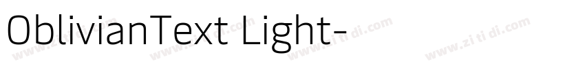OblivianText Light字体转换 OblivianText Light字体转换